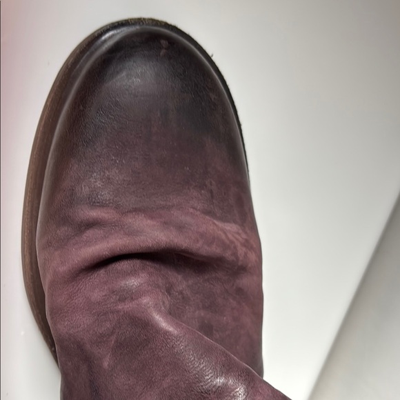 A.S.98 Dark Burgundy Leather Ankle Boots - Picture 4 of 8